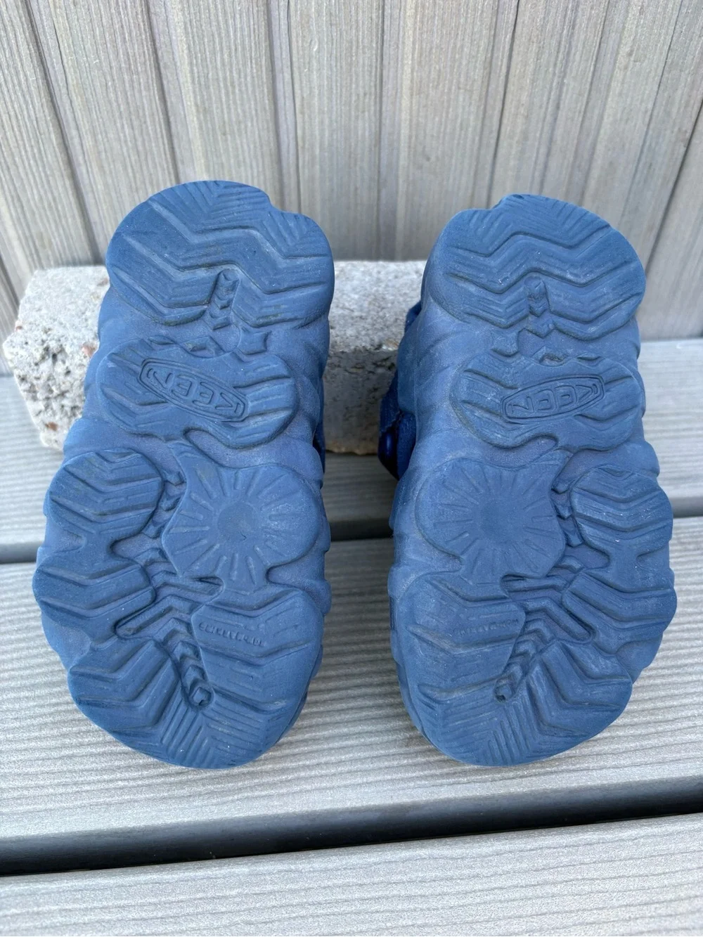 KEEN Hyperport H2 Toddler Water Sandals 6C Navy Blue Lime Green Hiking Shoes